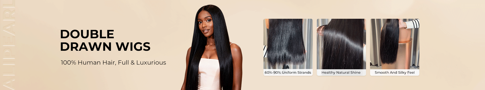 Double Drawn Wigs