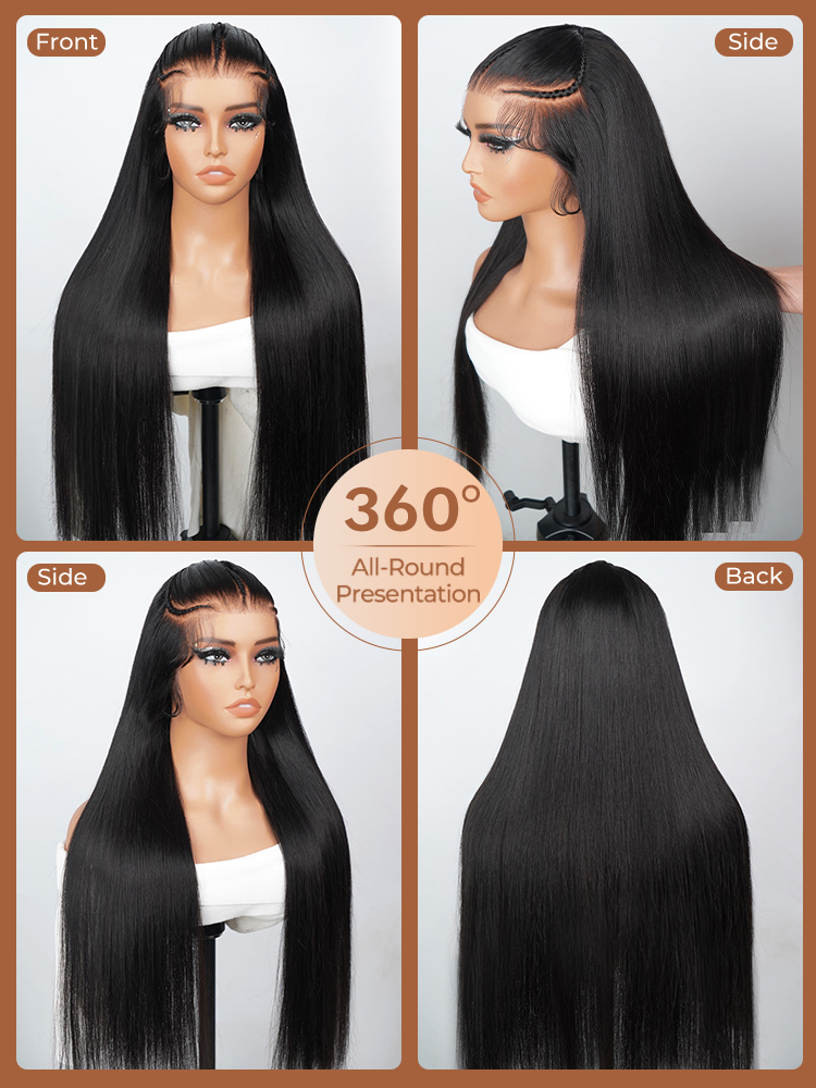 long straight lace frontal wigs