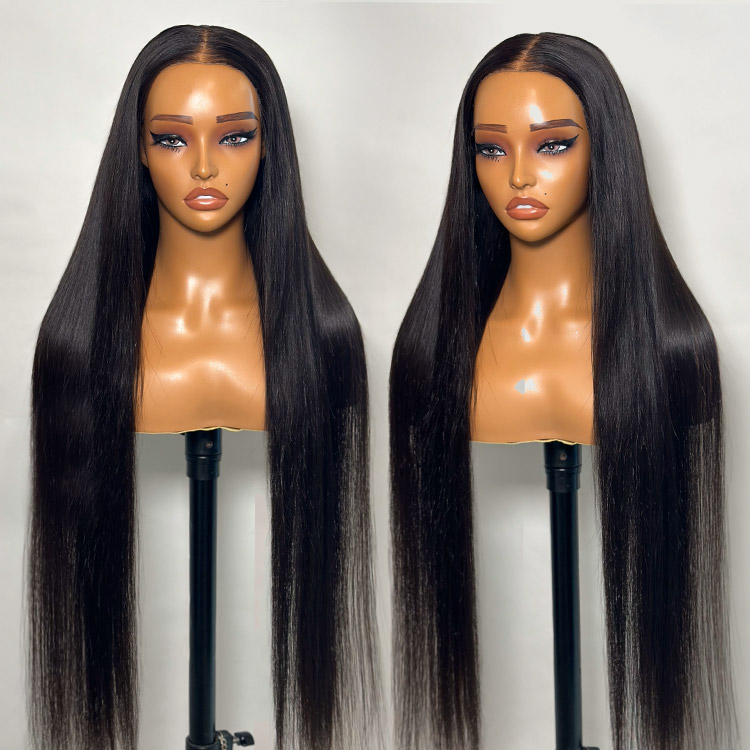 Straight lace wig