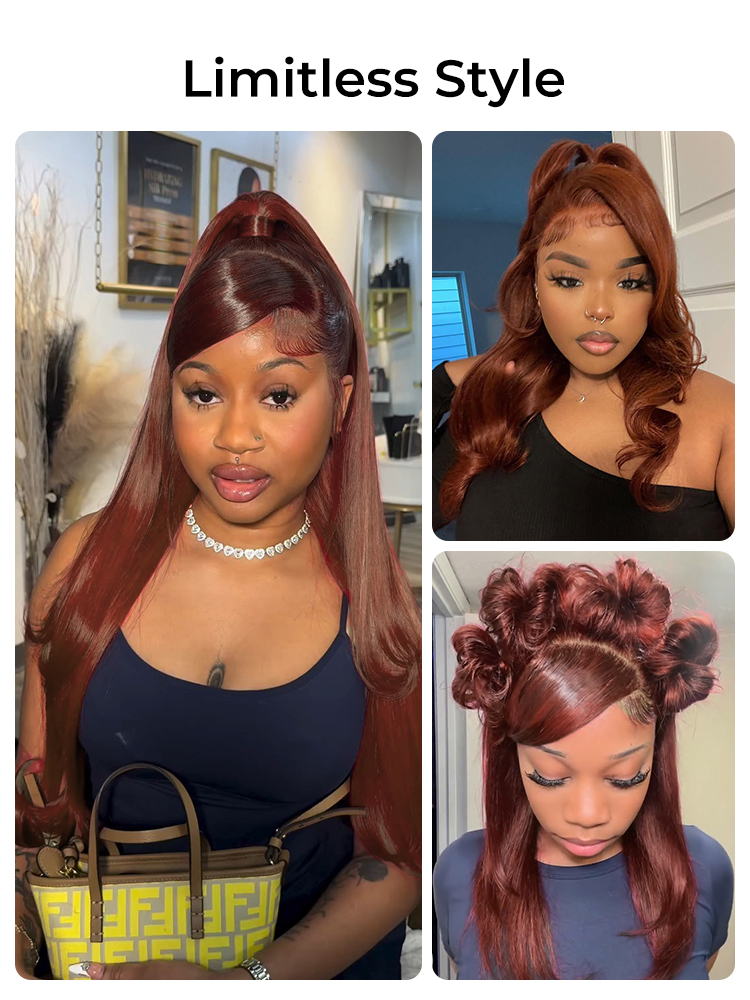 pre-colored layered cut glueless wig