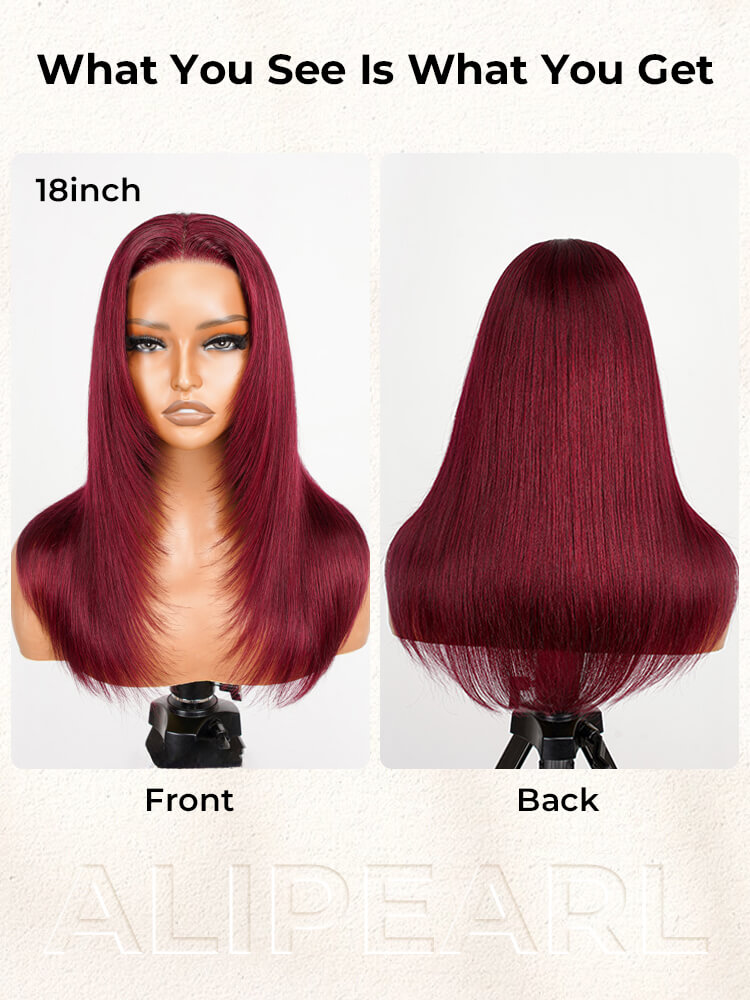 colored huam hair wig