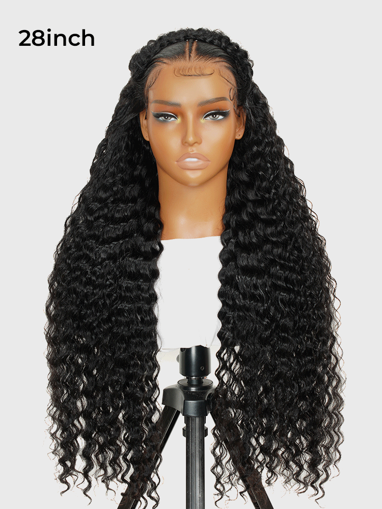 pre styled deep wave wig