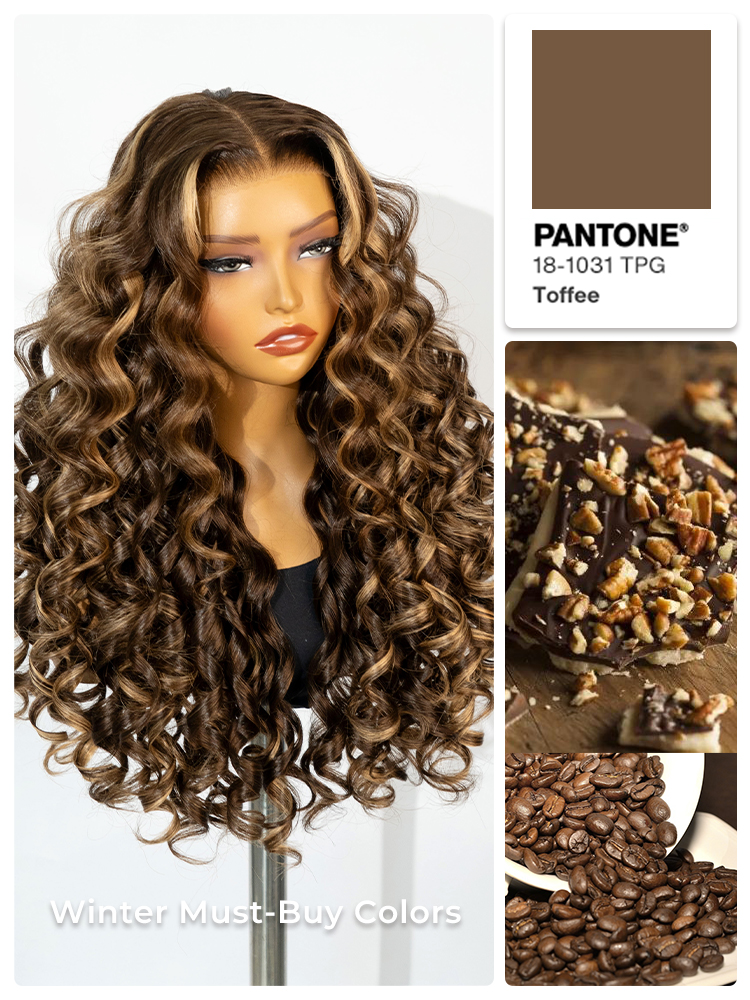 Glueless Blonde Highlight Loose Body Wave Wig