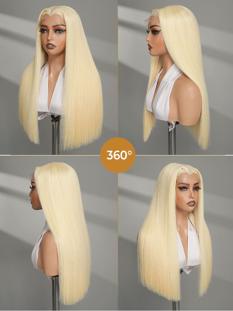 straight blonde wig