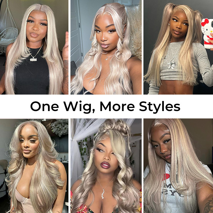 250 Density P18 613 Ombre Blonde Hair 5 9 Glueless Ready to Go Wigs Bleached