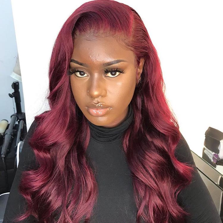 Colored Human Hair Wig
