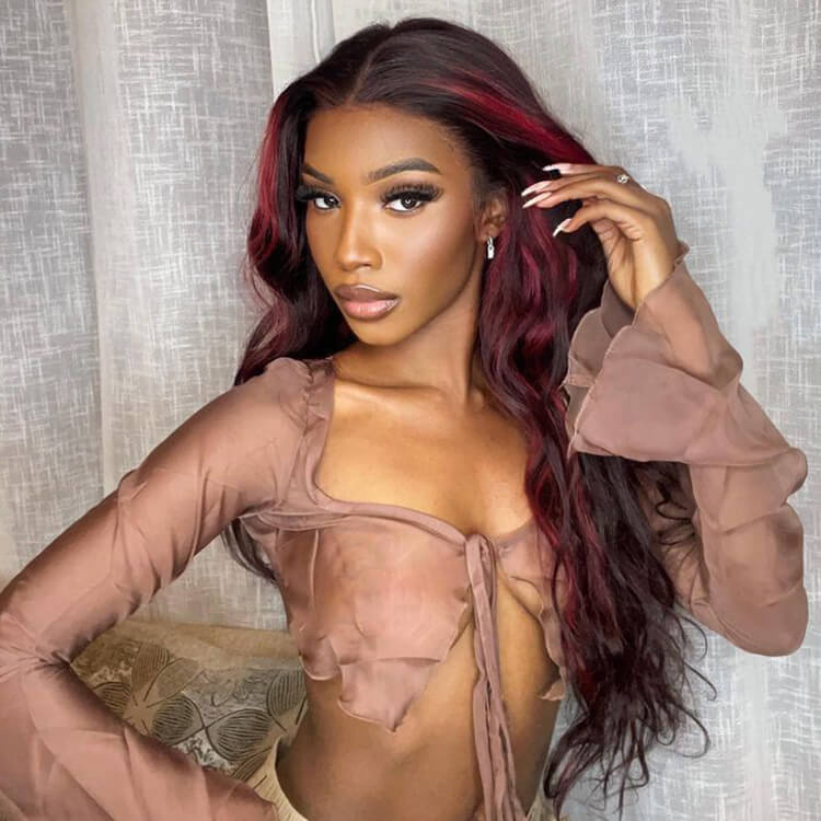 Burgundy Lace Wigs