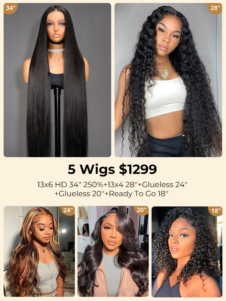 5 long wigs