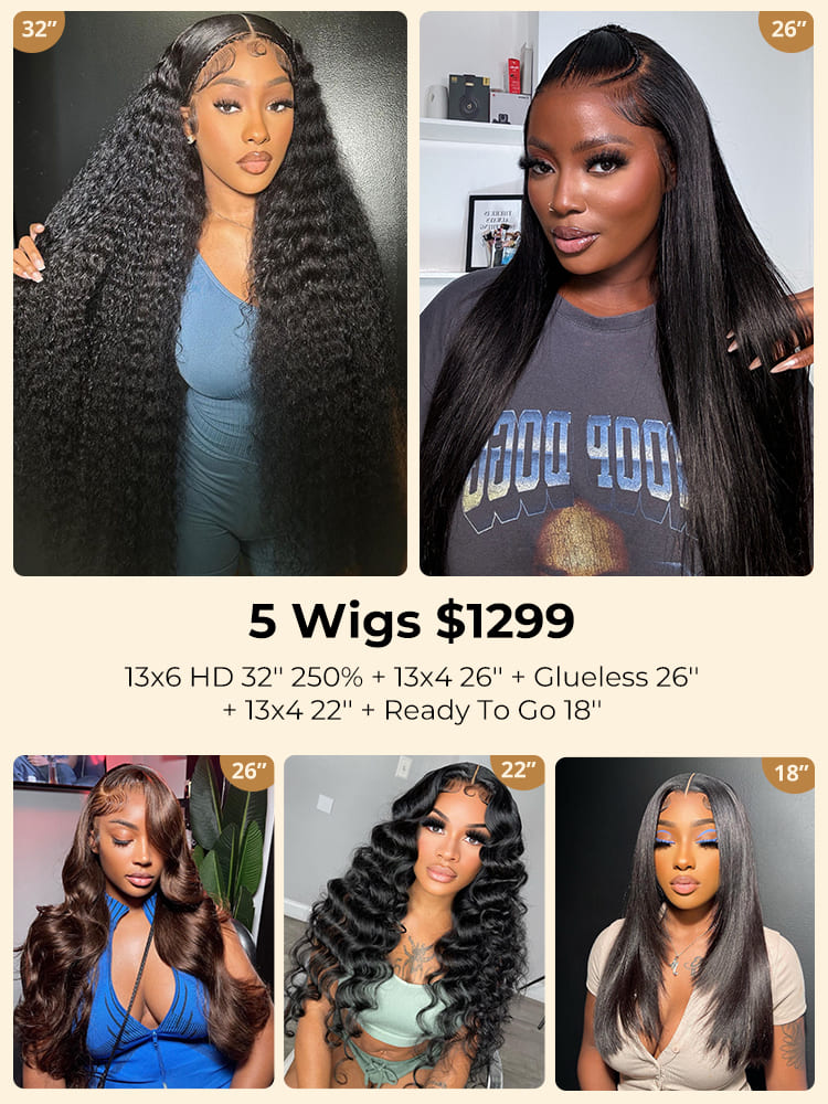 250% density HD lace wig