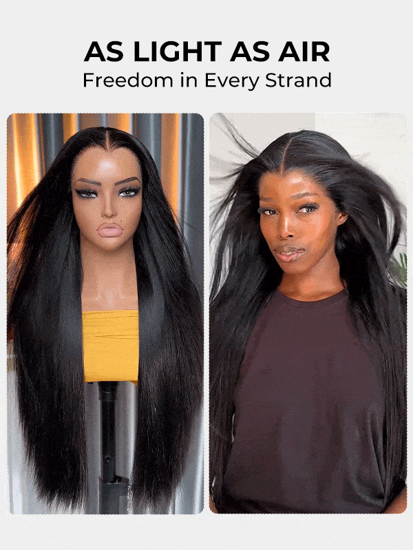 lightweight straight lace front wig