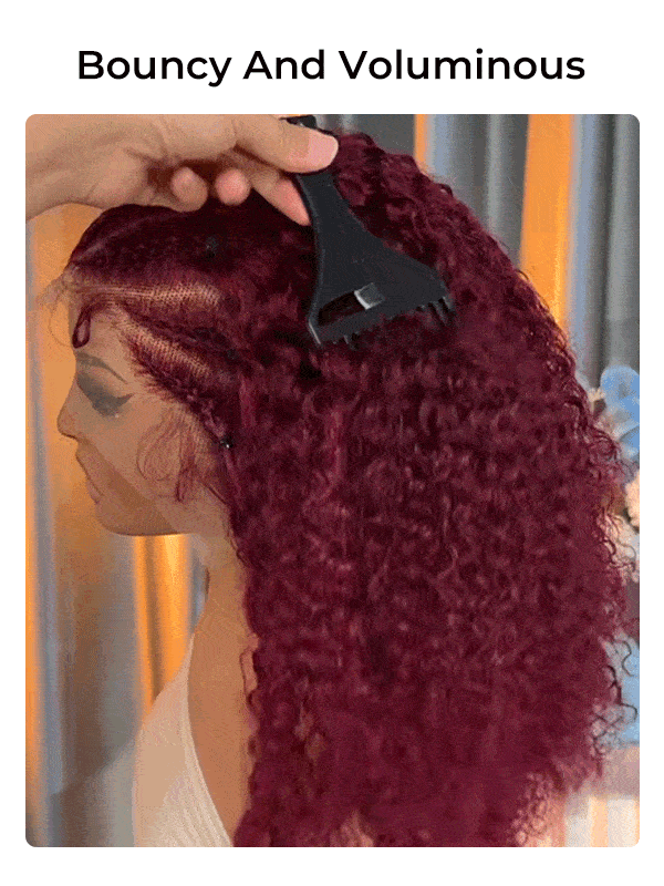 #99J Burgundy red wig