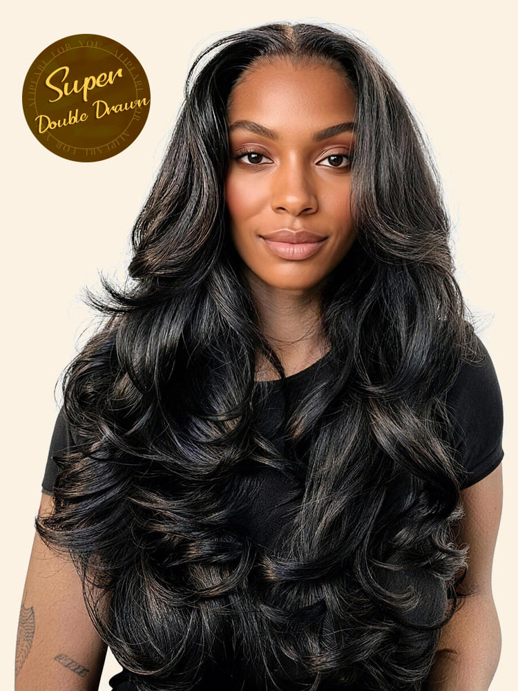 Ultra Full - 400% Density Double Drawn Body Wave HD Lace Front Wig With Layers