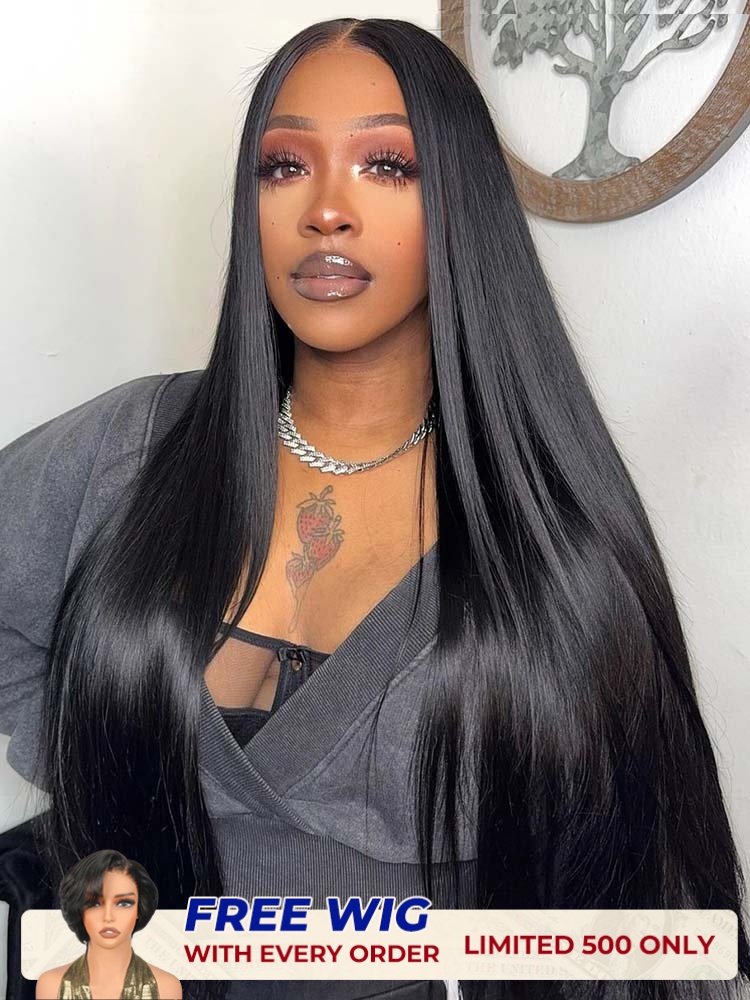 [Buy 1 Get 1 Free]Single Knots Parting Max 13x5 HD Lace Front Wigs 300% High Density Virgin Human Hair