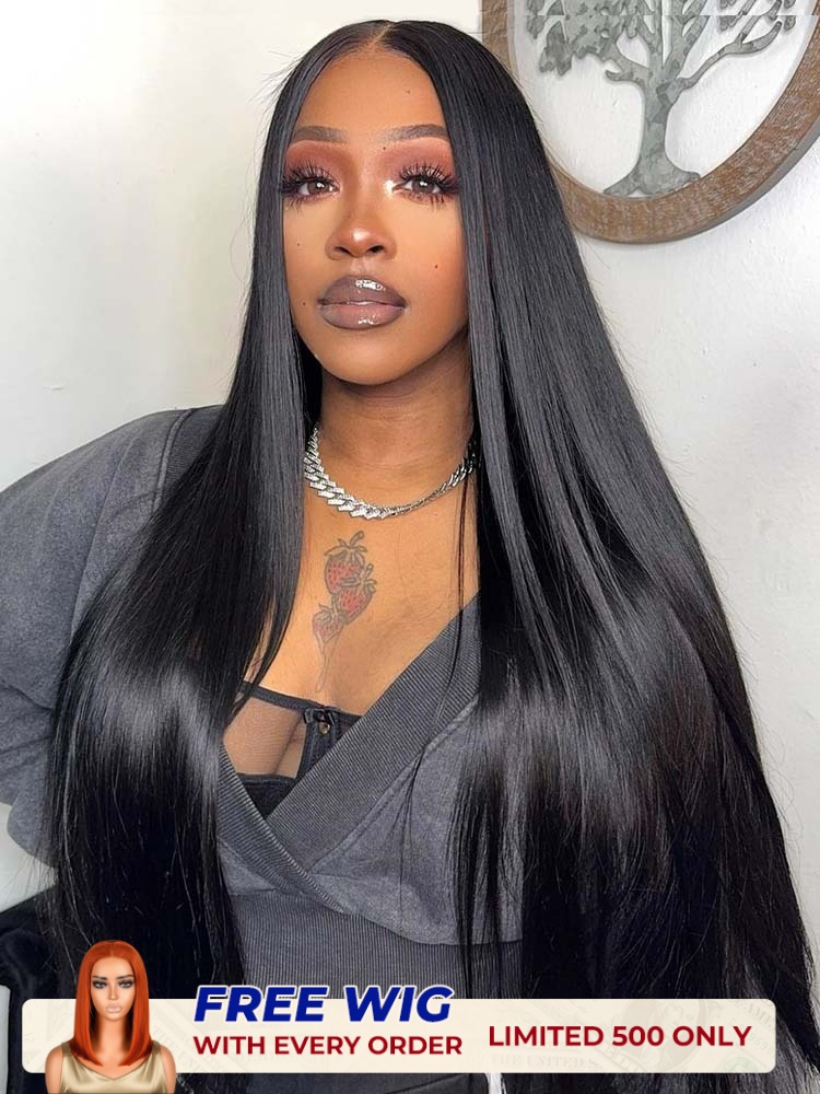 [Buy 1 Get 1 Free]Single Knots Parting Max 13x5 HD Lace Front Wigs 300% High Density Virgin Human Hair