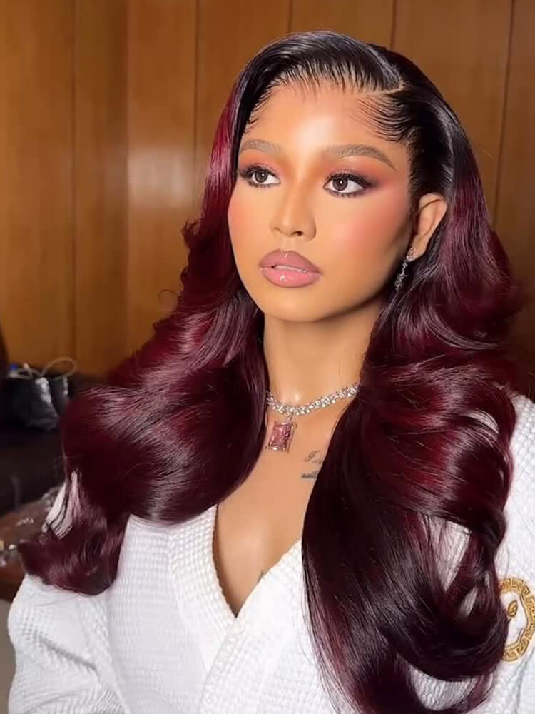 ombre body wave wig