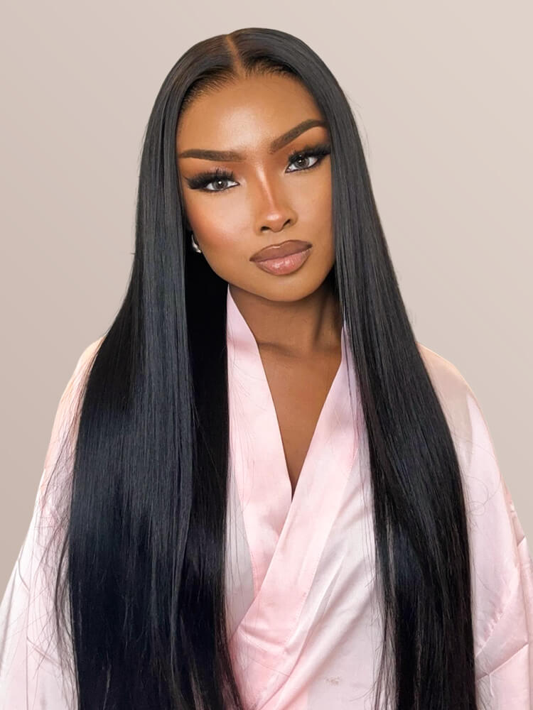straight lace fronal wig