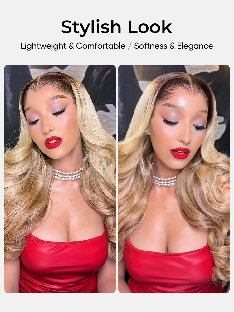 Ombre Blonde Loose Body Wave Human Hair