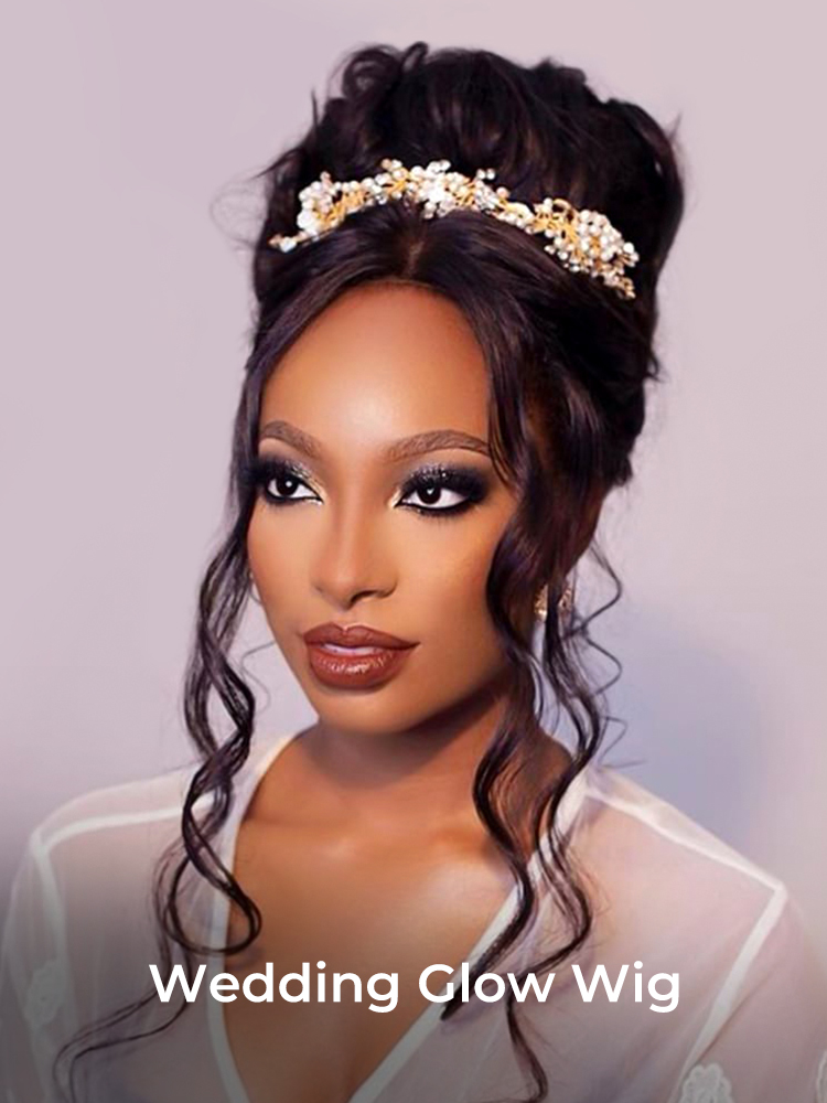 wedding updo hairstyle wig