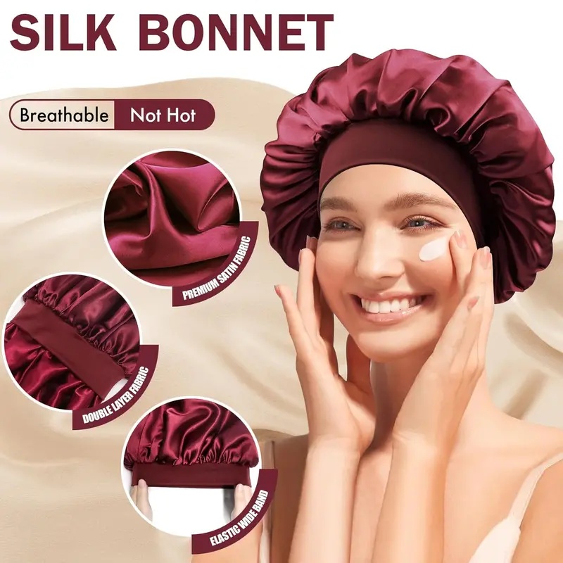 silk satin bonnet