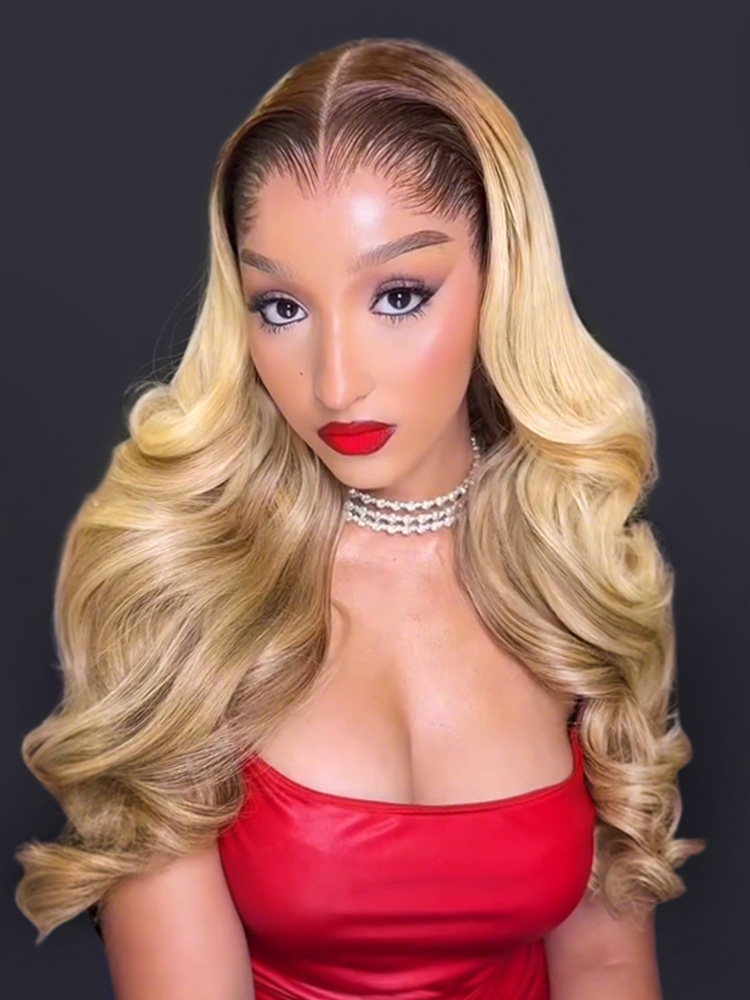 Ombre Blonde Loose Body Wave Wig