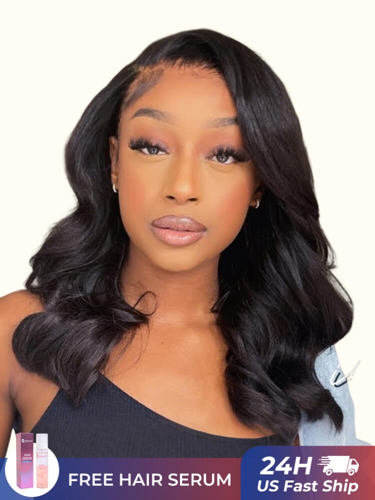 Ready To Go Short Bob Wigs Body Wave Human Hair Bob Wig