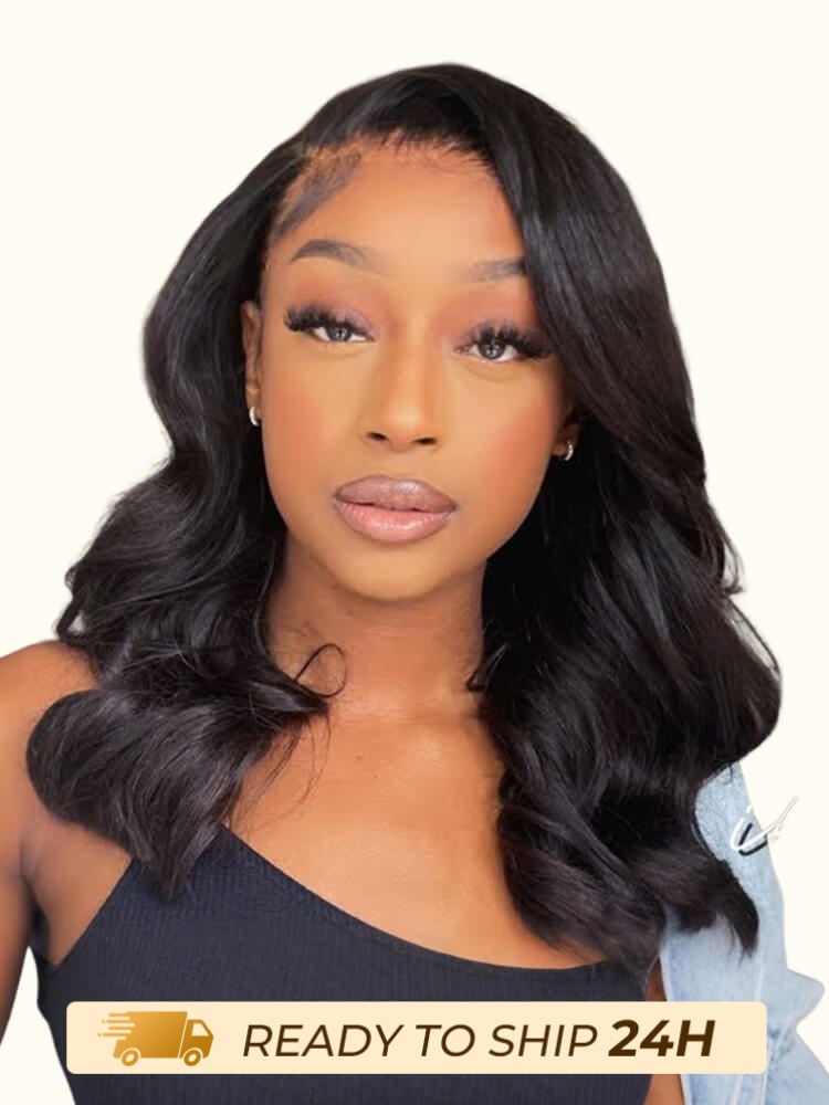 Ready To Go Short Bob Wigs Body Wave Human Hair Bob Wig