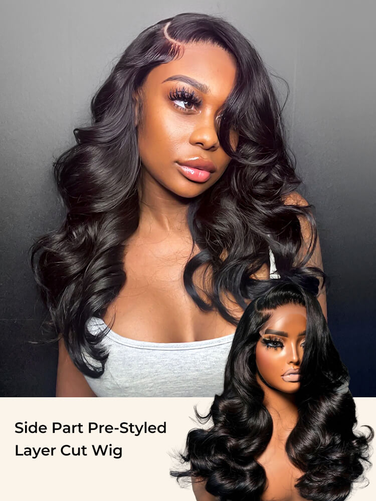 Pre Styled Layer Cut Wig