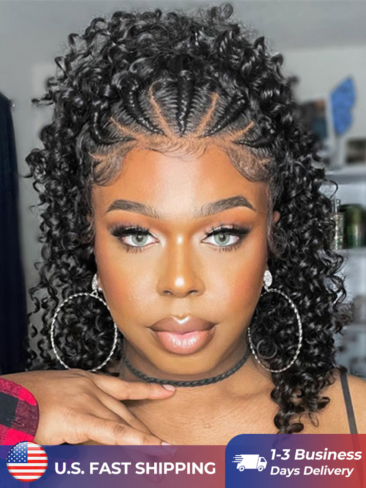 deep curly braided wigs