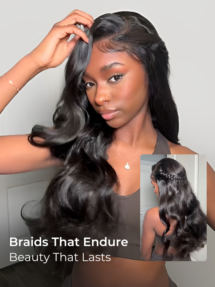 pre styled body wave lace front wigs