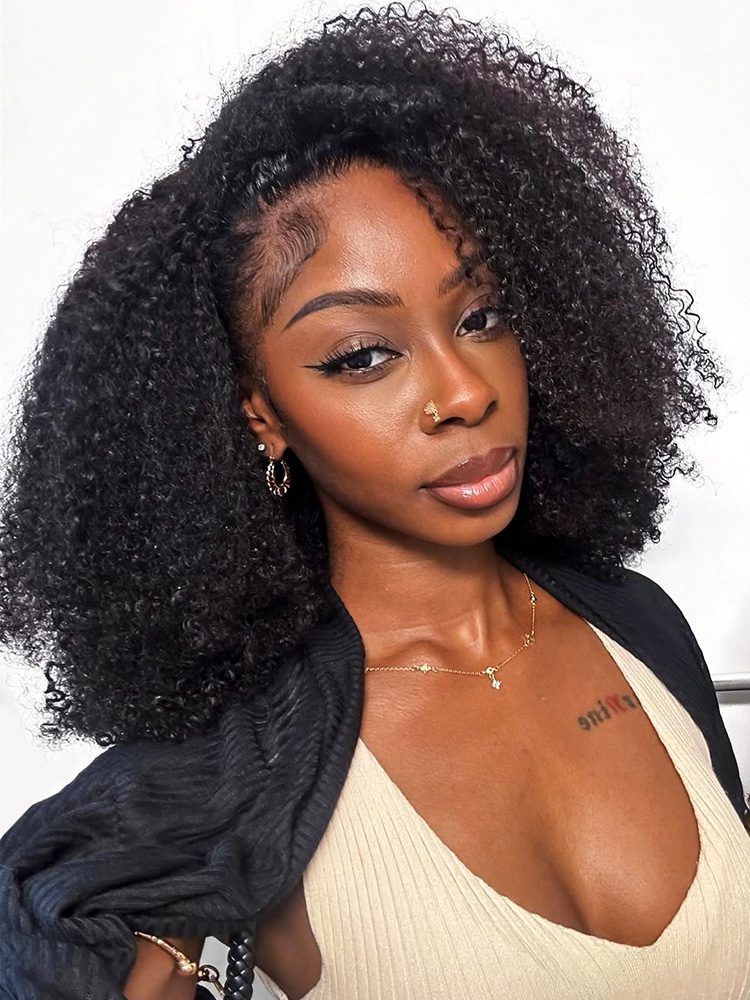 Afro Curly Half Wigs
