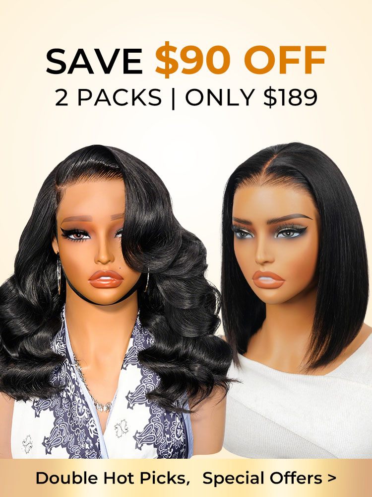 Body Wave And Straight Bob Wig Set