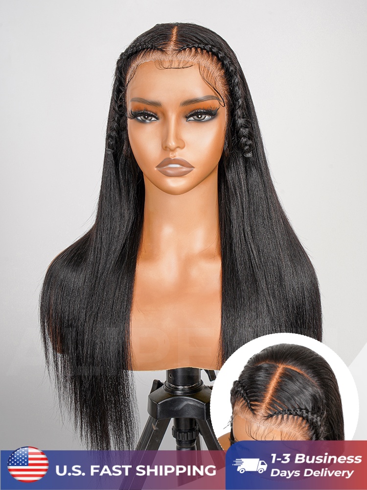 Ready To Go Pre-Braided Straight 13x4 Lace Front Wig Glueless