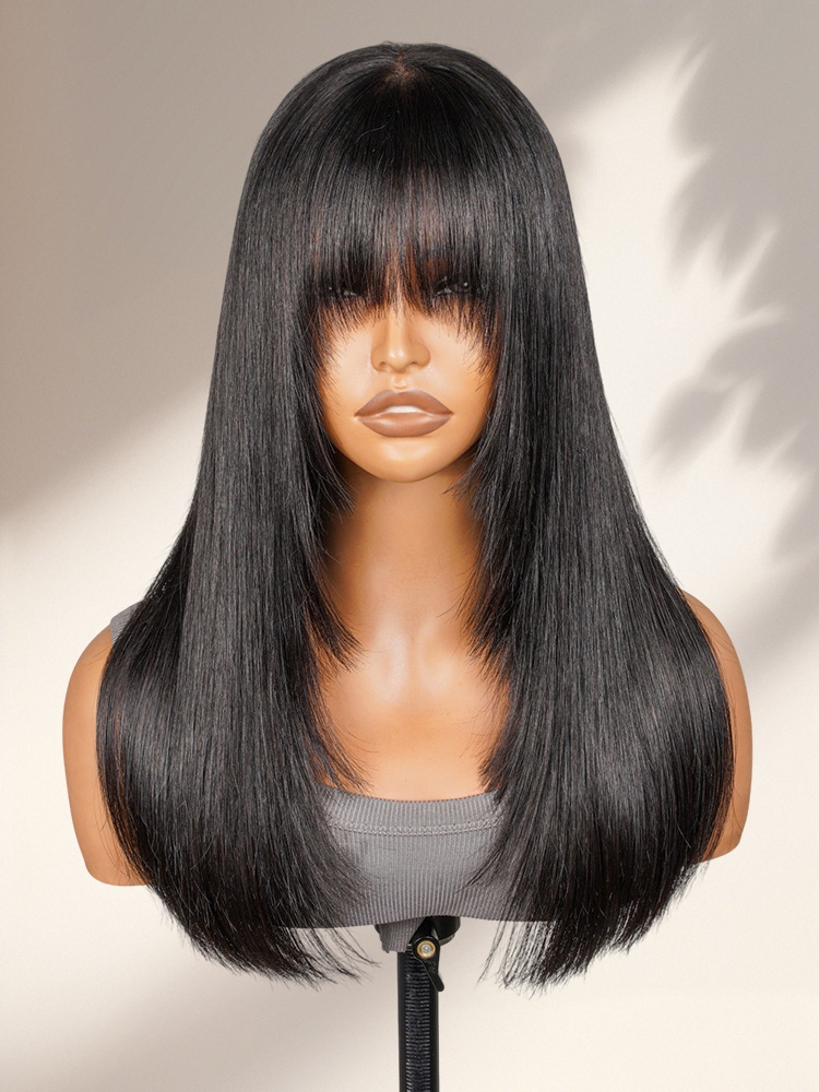 Glueless Layered Straight Lace Front Wig