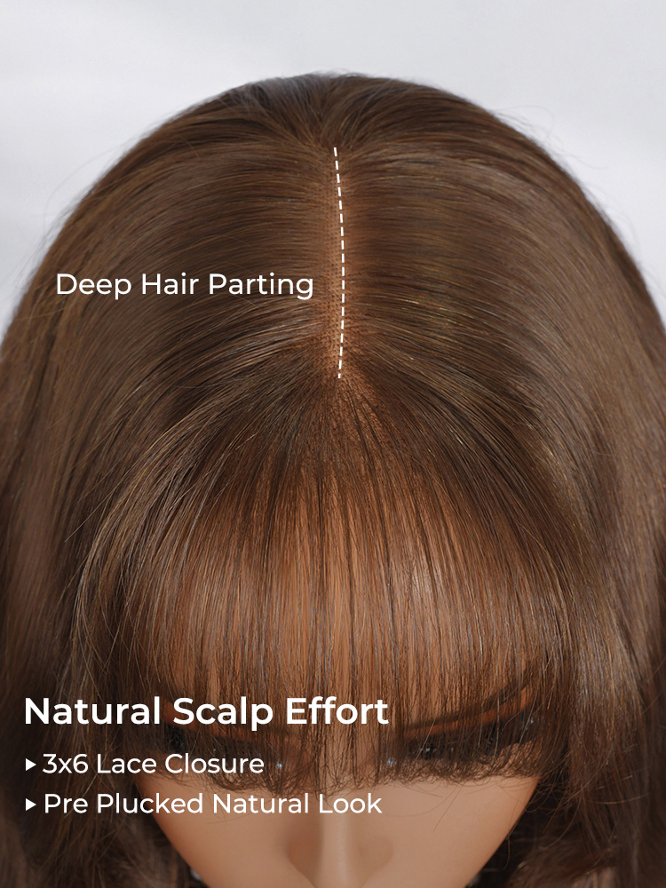 deep hair parting natural hairline