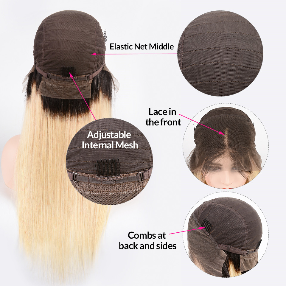 blonde human hair lace front wigs