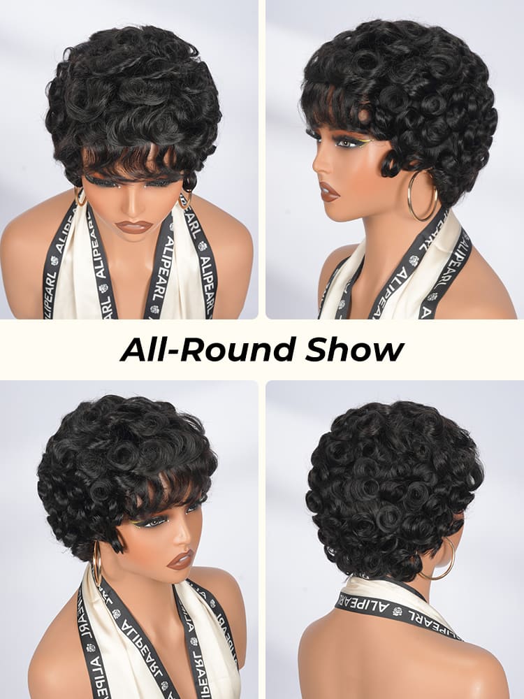 pixie wig human hair