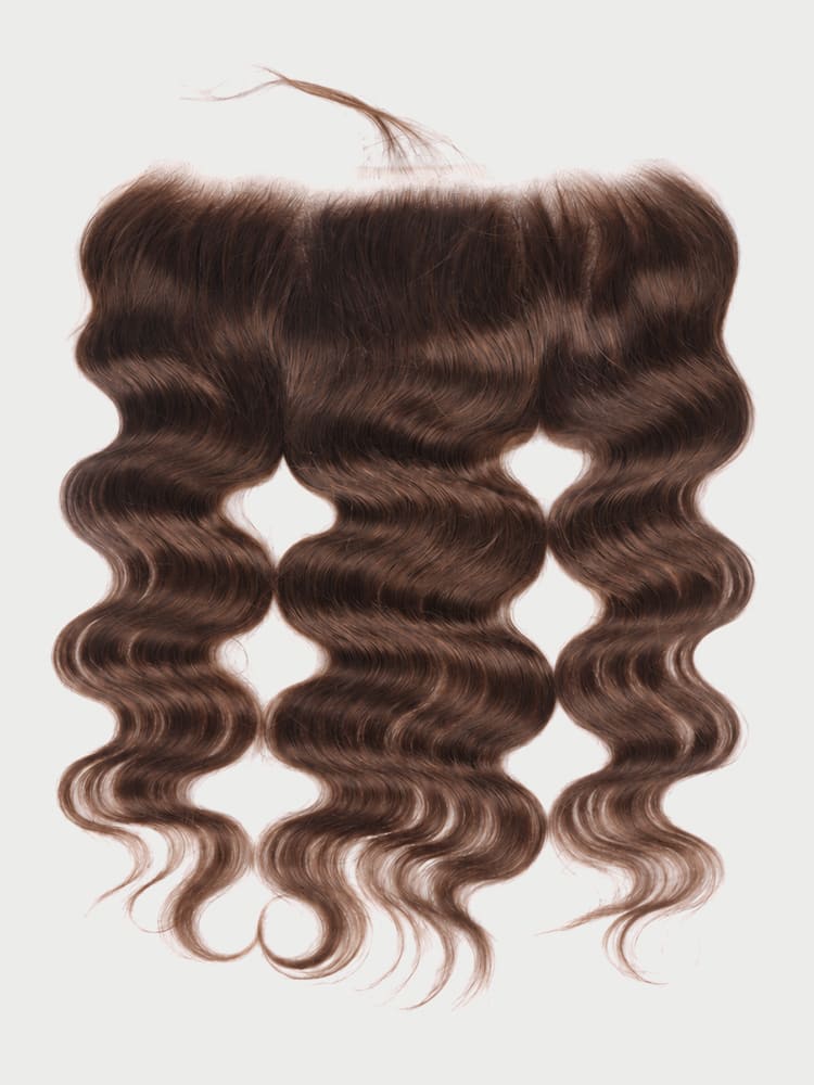 dark brown body wave lace frontal closure