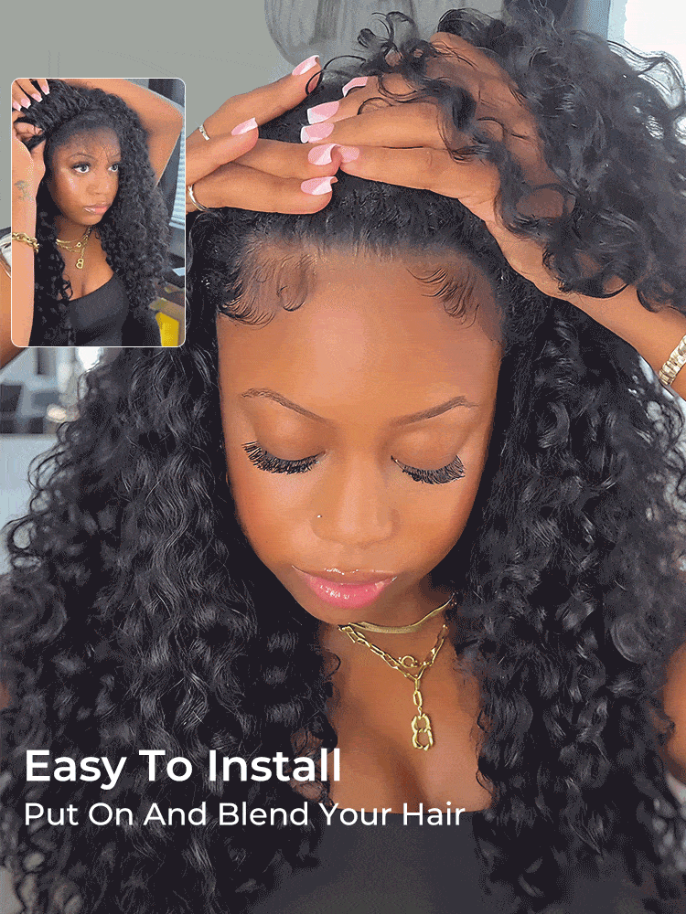 Drawstring 250 High Density Half Wig