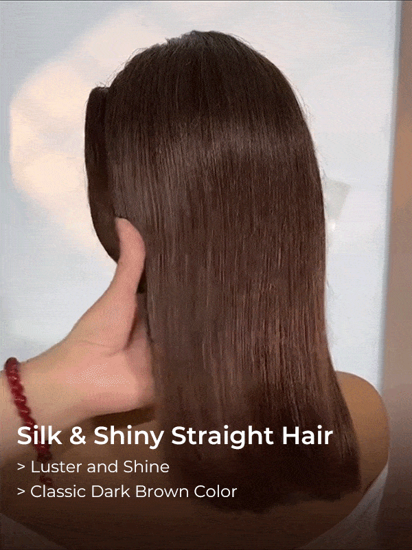 silk straight hair