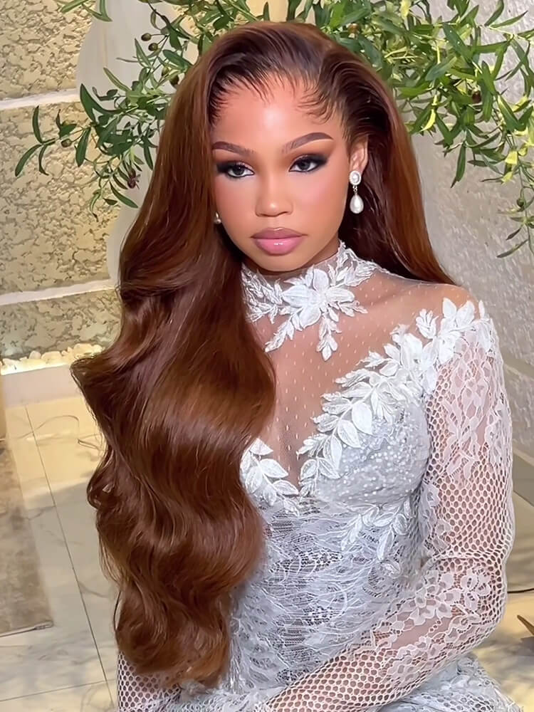 side part lace front wig