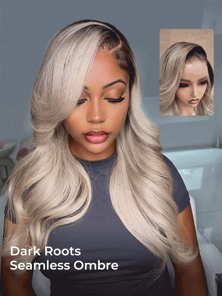 darks roots wig,customer show