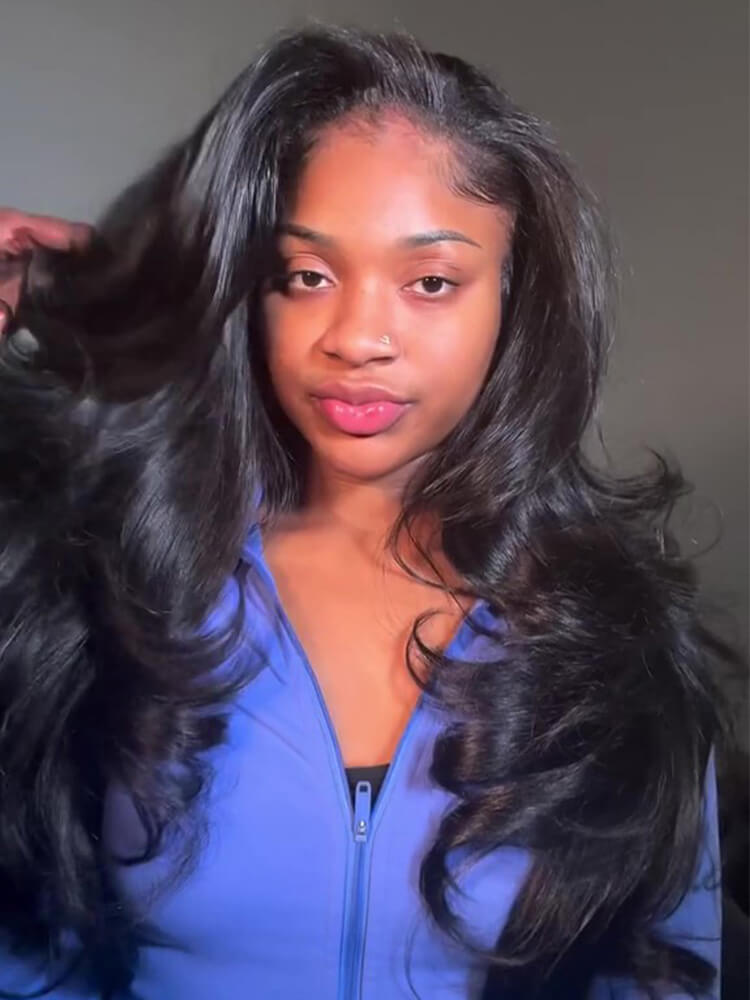 Body Wave Glueless Half Wig