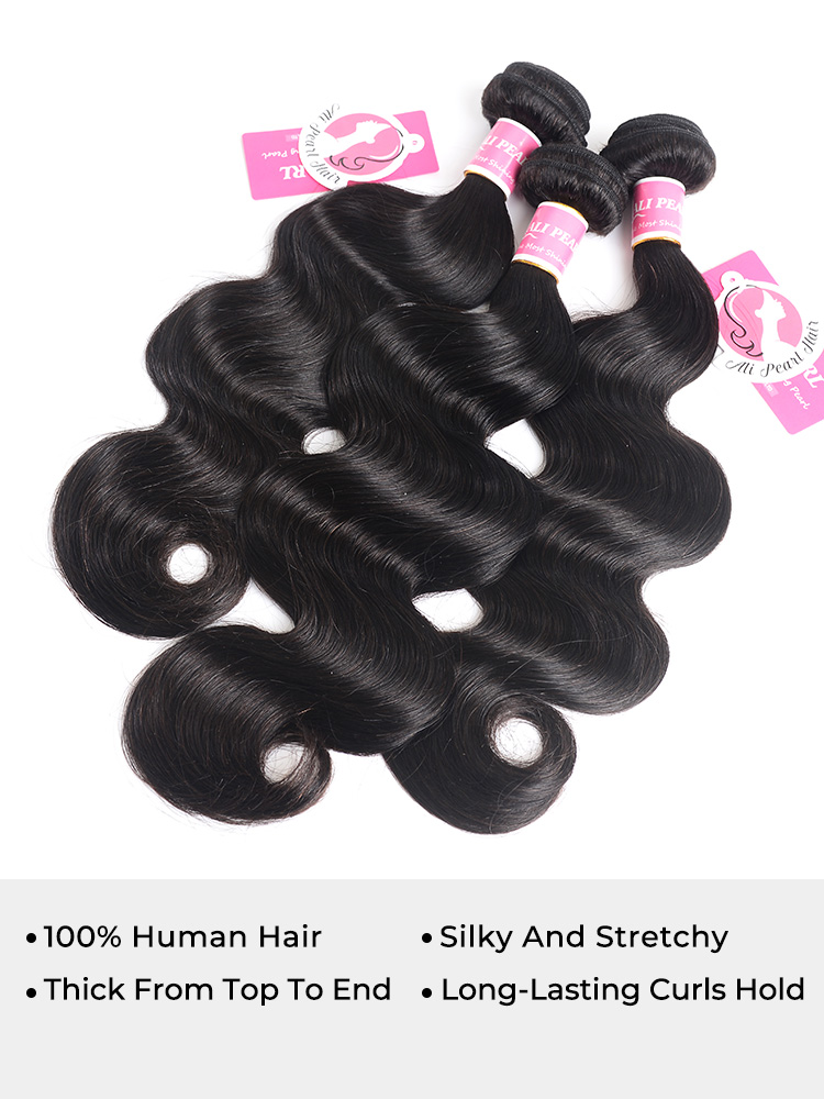 body wave bundles with frontal