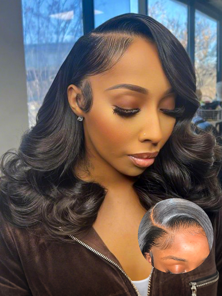Body Wave Wig With Side Bangs
