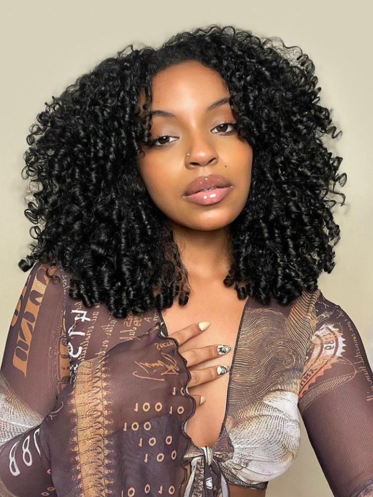 Burmese Curly Glueless Wig