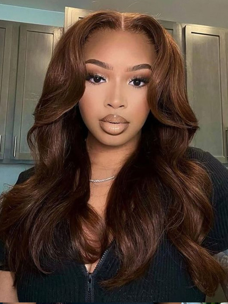  #4 Brown Color Wig