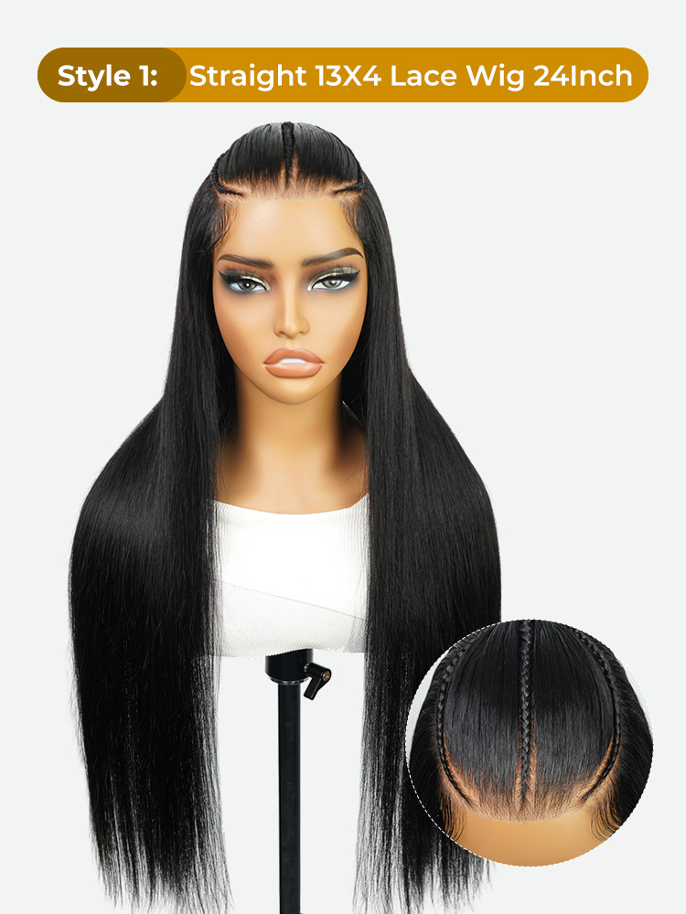 Braided Straight Lace Frontal Wig