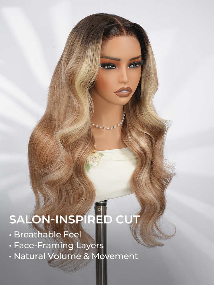 layered cut body wave wig