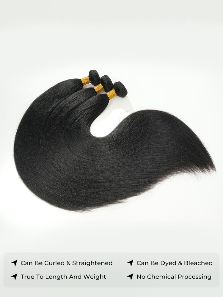 Light Yaki Straight Hair Weave
