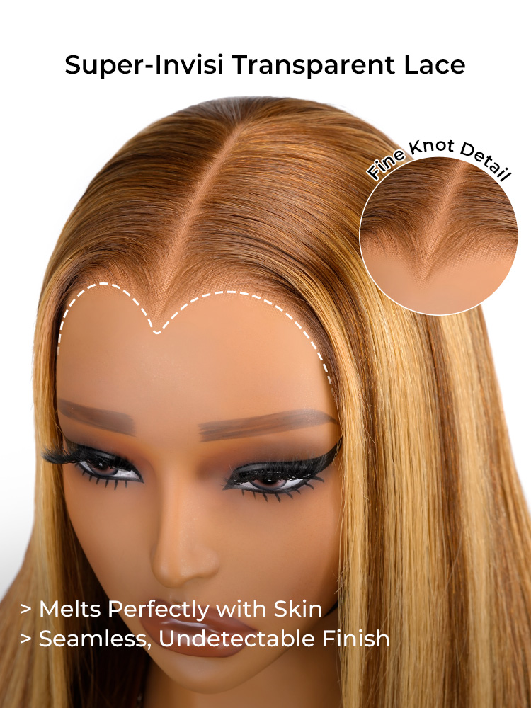 transparent lace frontal